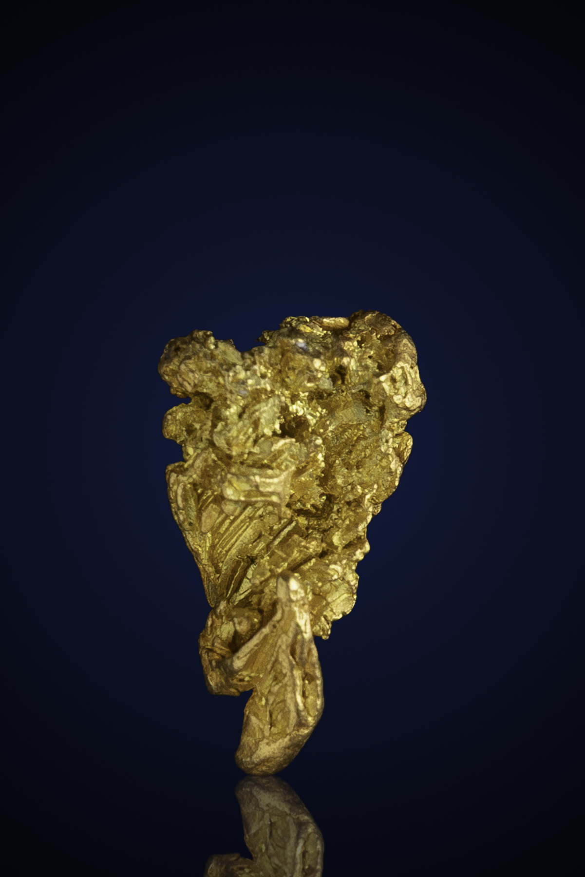 (image for) Tapered, Crystallized Natural Gold Nugget - Yukon - 2.46 grams